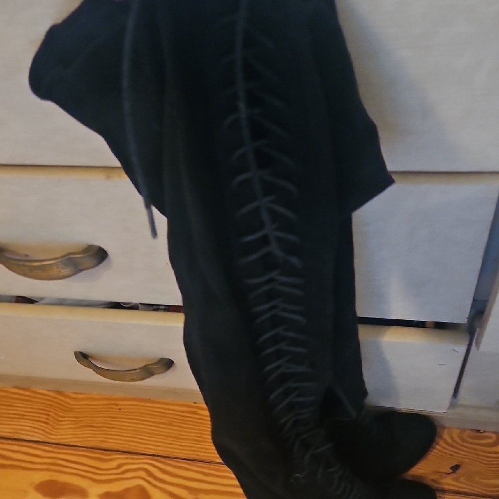 Women's Lace Up Boots - Black